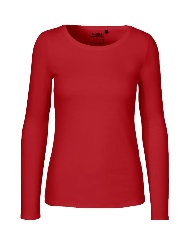Fairtrade Organic Long Sleeve T-shirt: Womens