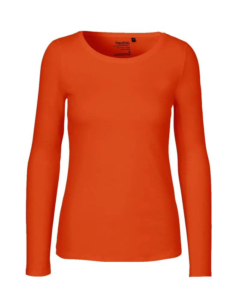 Fairtrade Organic Long Sleeve T-shirt: Womens