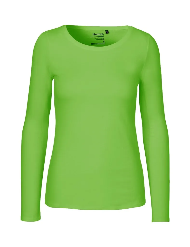 Fairtrade Organic Long Sleeve T-shirt: Womens