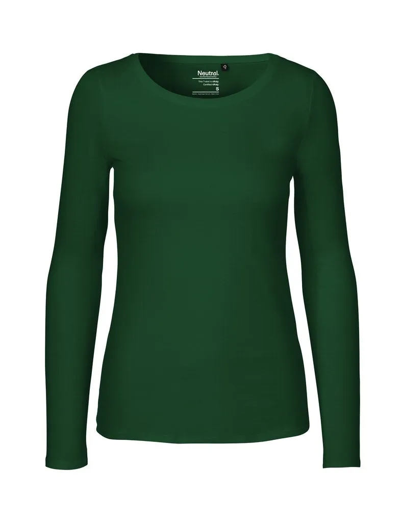 Fairtrade Organic Long Sleeve T-shirt: Womens