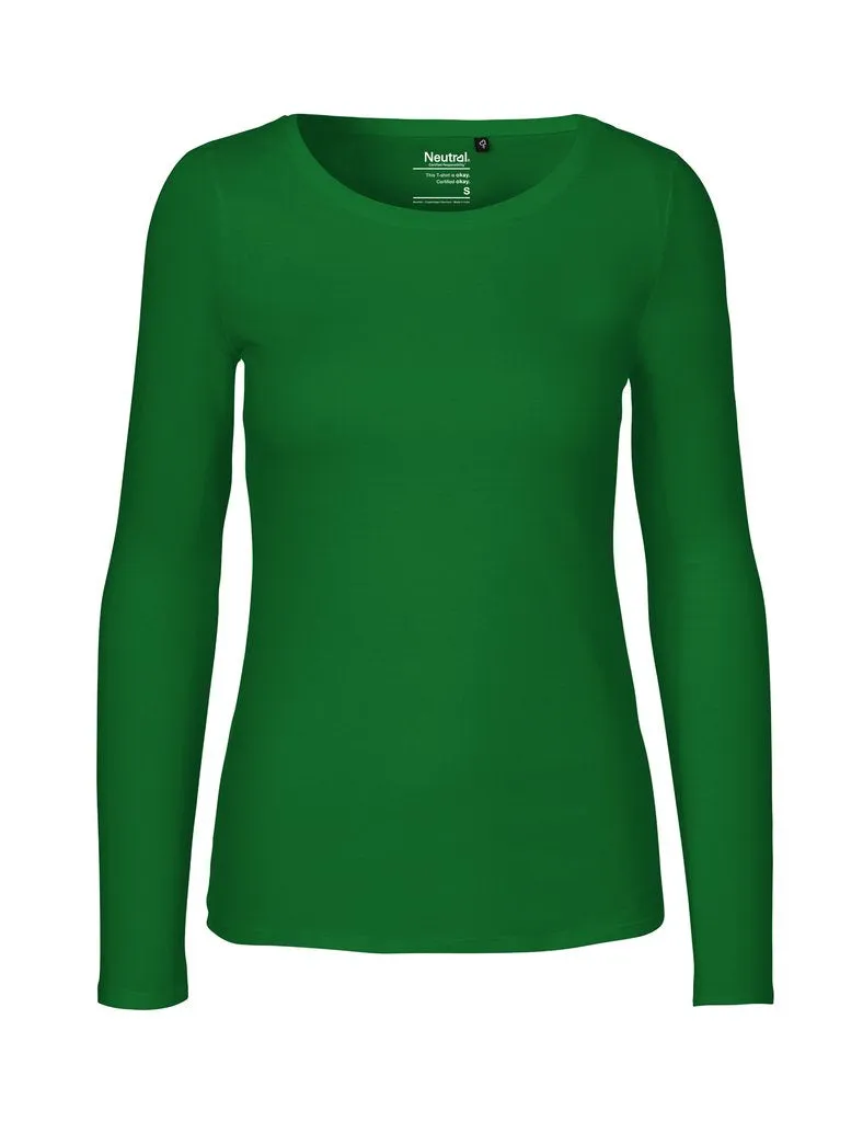 Fairtrade Organic Long Sleeve T-shirt: Womens