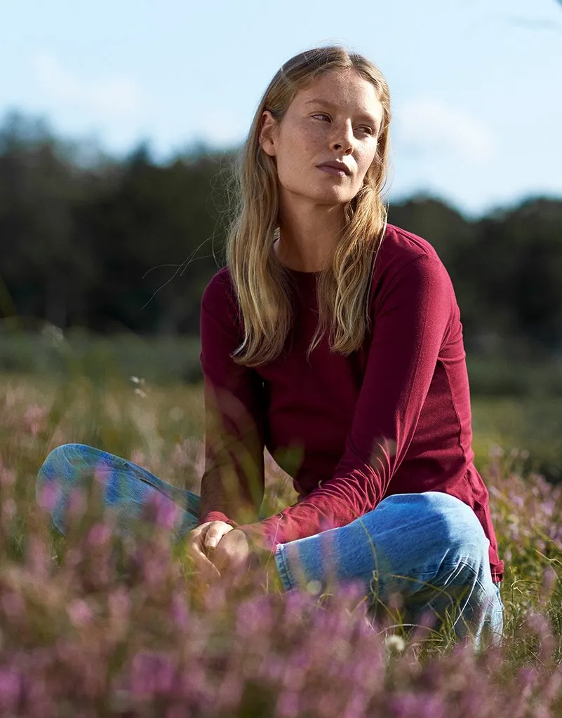 Fairtrade Organic Long Sleeve T-shirt: Womens