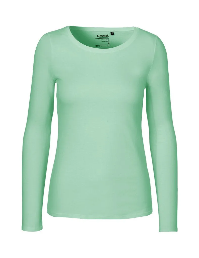 Fairtrade Organic Long Sleeve T-shirt: Womens