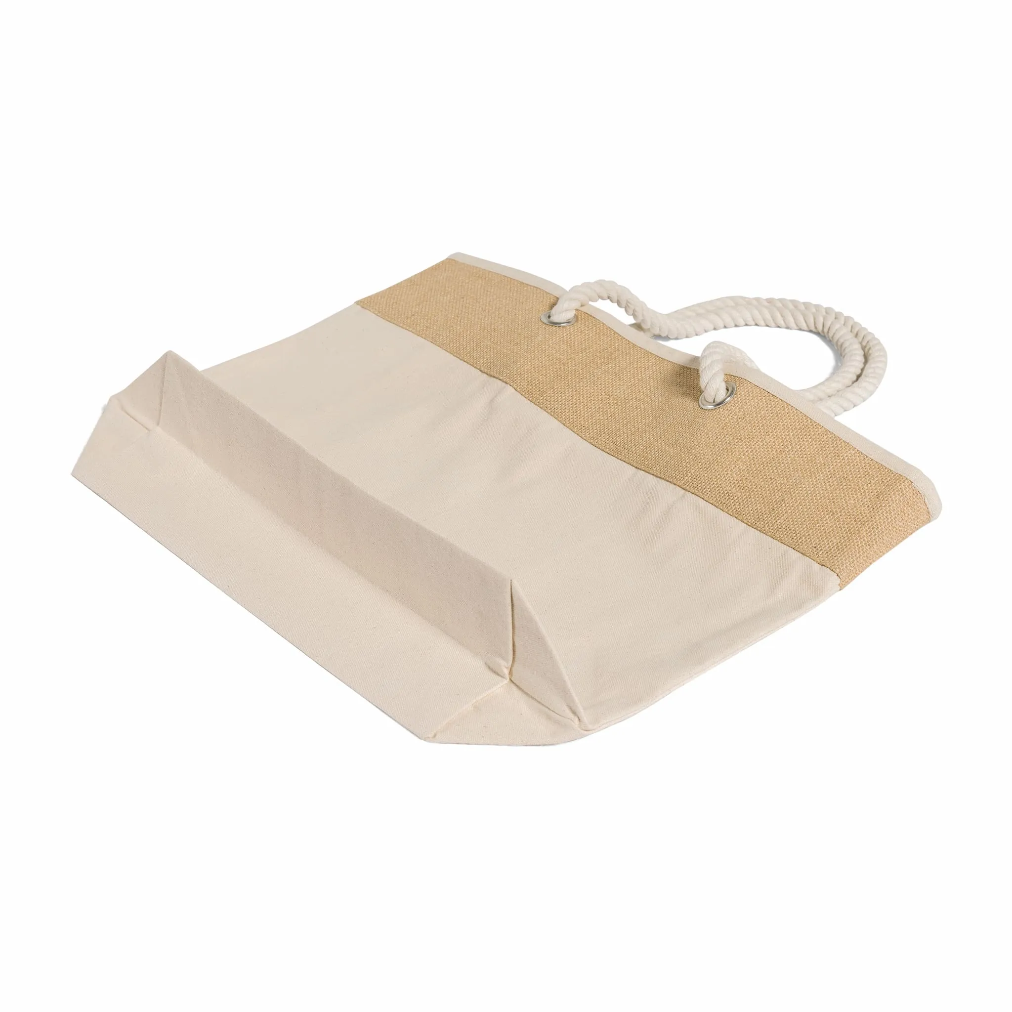 Fancy Canvas Rope Tote (NEW STYLE)