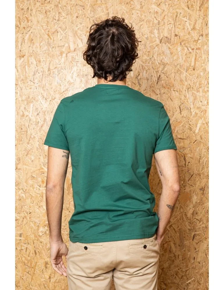 Feel Good - Embroidered Green T-Shirt