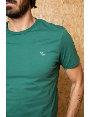 Feel Good - Embroidered Green T-Shirt
