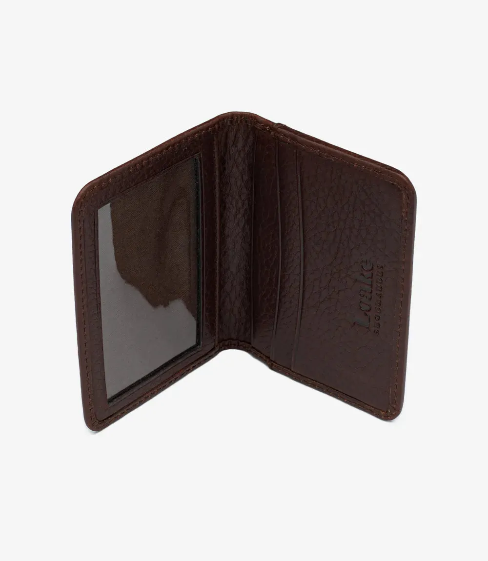 Fenchurch Card Holder Dark Brown Grain