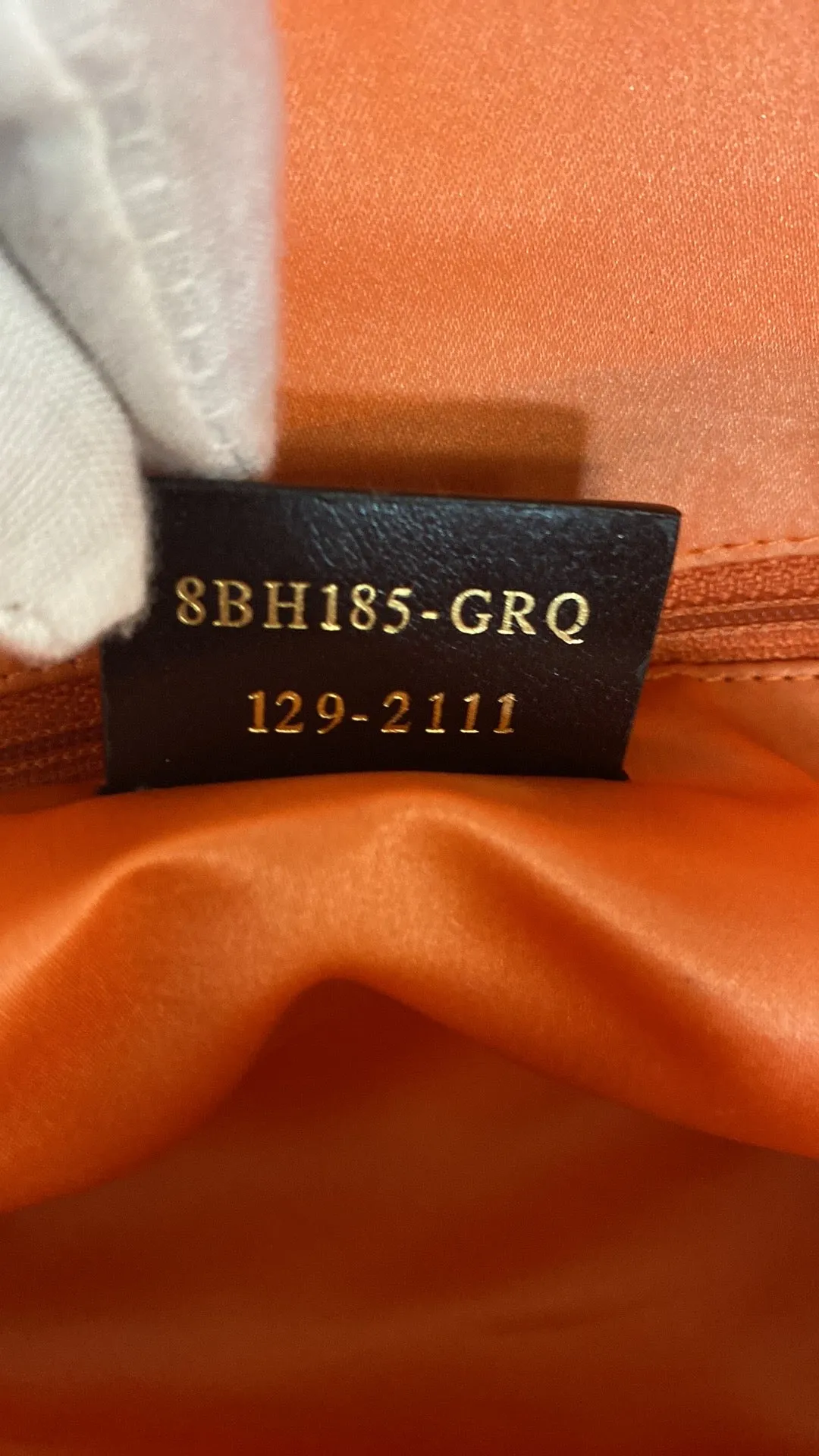 FENDI Metallic Lurex Zucca Roll Shopping Tote In Arancio