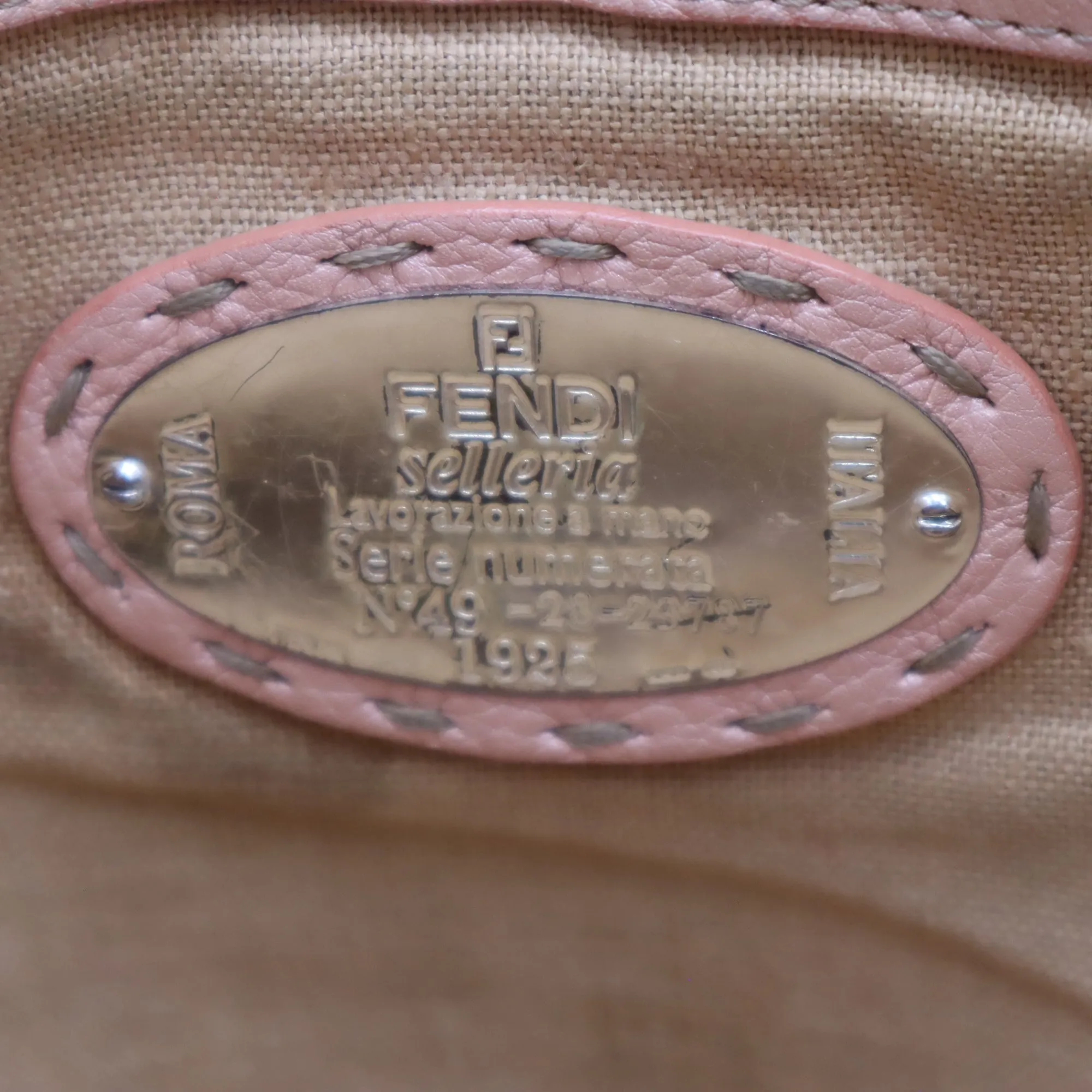 Fendi Selleria Leather Tote Bag