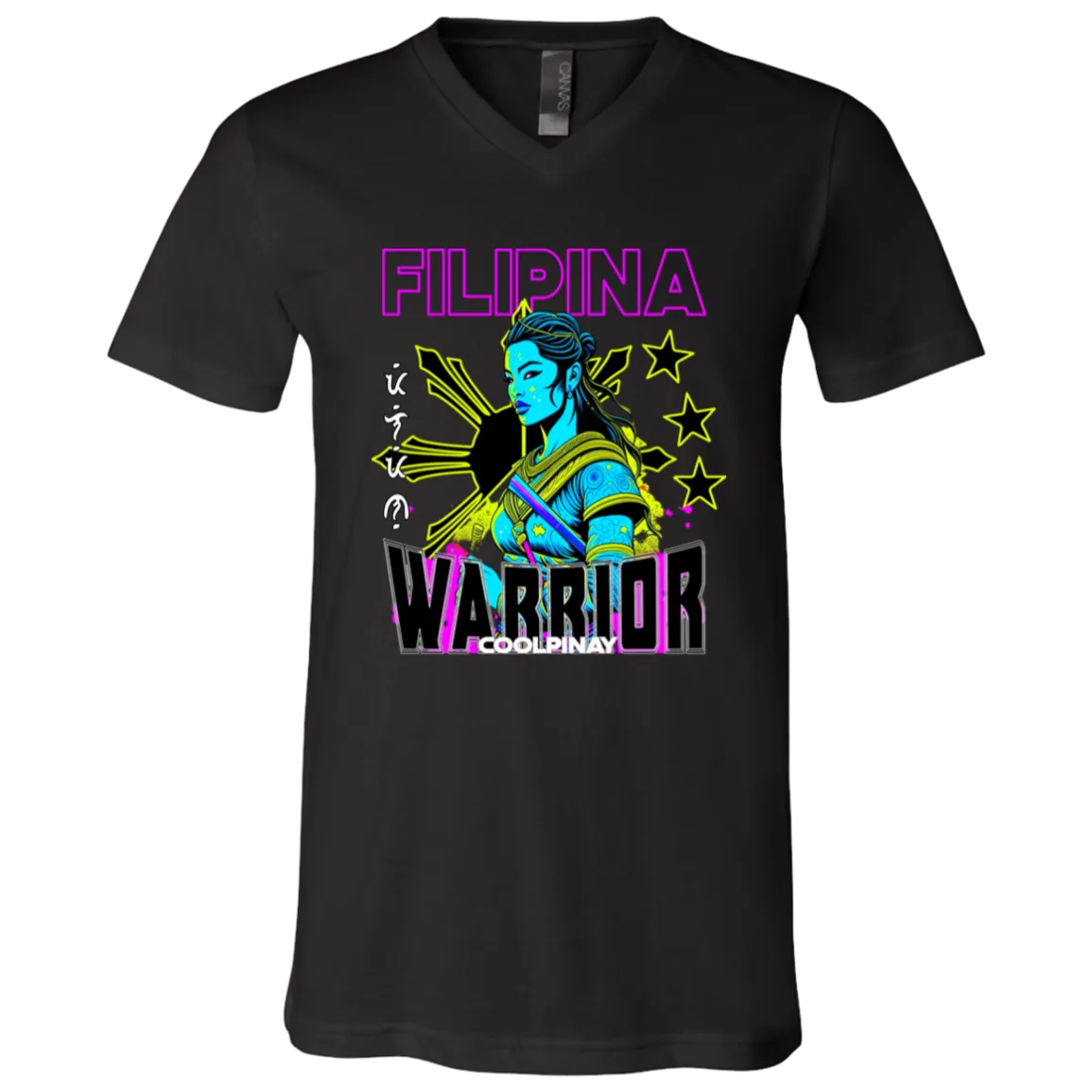 Filipina Warrior Psychadelic Unisex Jersey V-Neck T-Shirt