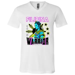 Filipina Warrior Psychadelic Unisex Jersey V-Neck T-Shirt