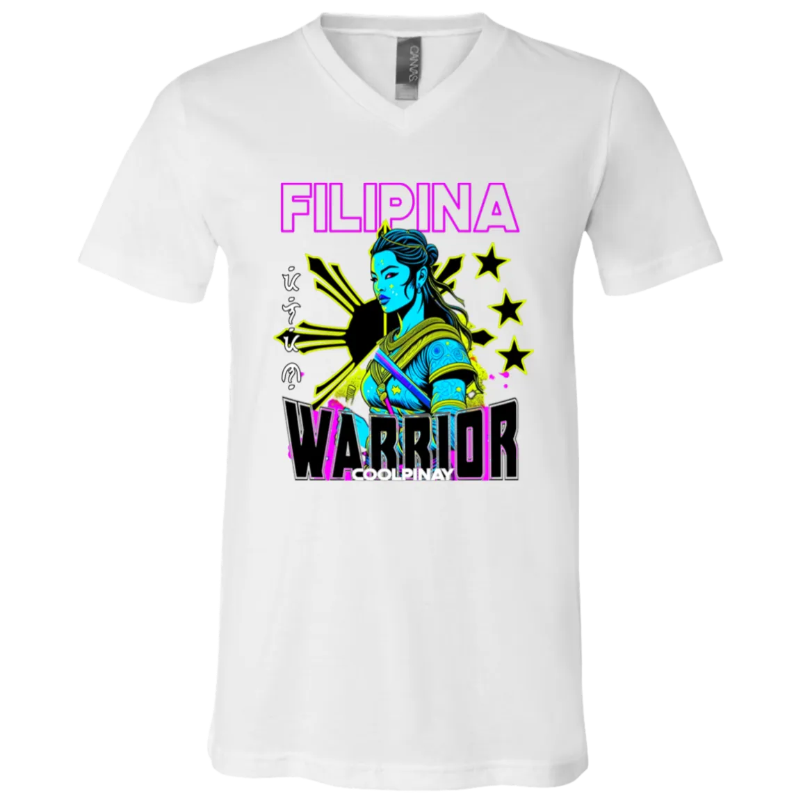 Filipina Warrior Psychadelic Unisex Jersey V-Neck T-Shirt