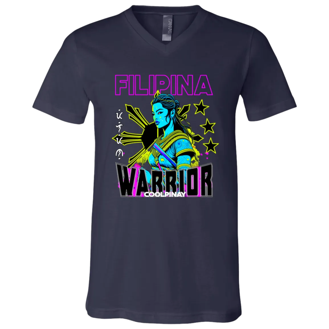 Filipina Warrior Psychadelic Unisex Jersey V-Neck T-Shirt