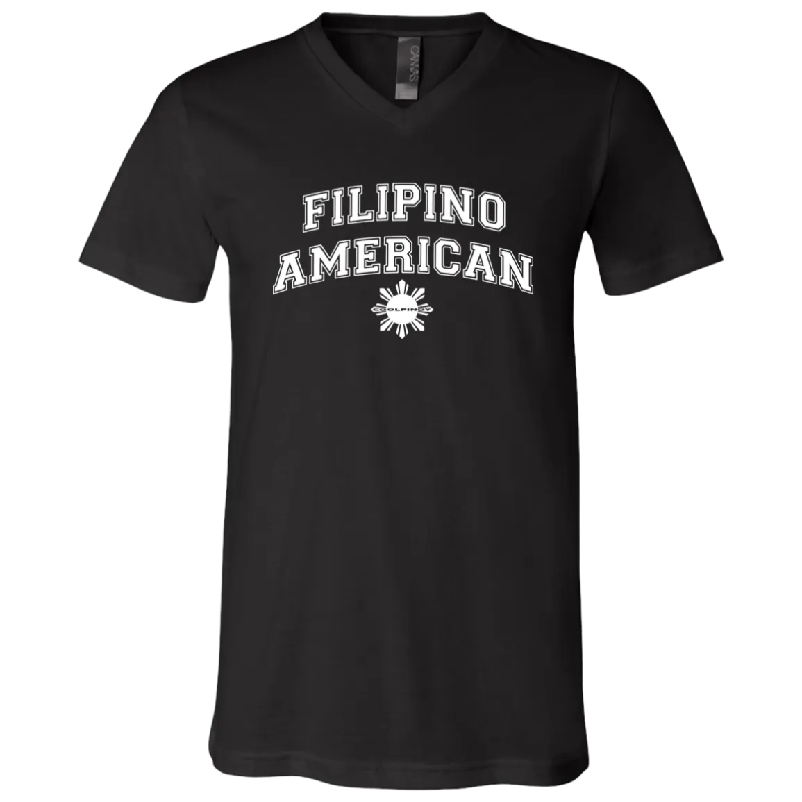 Filipino American University CP Unisex Jersey V-Neck T-Shirt