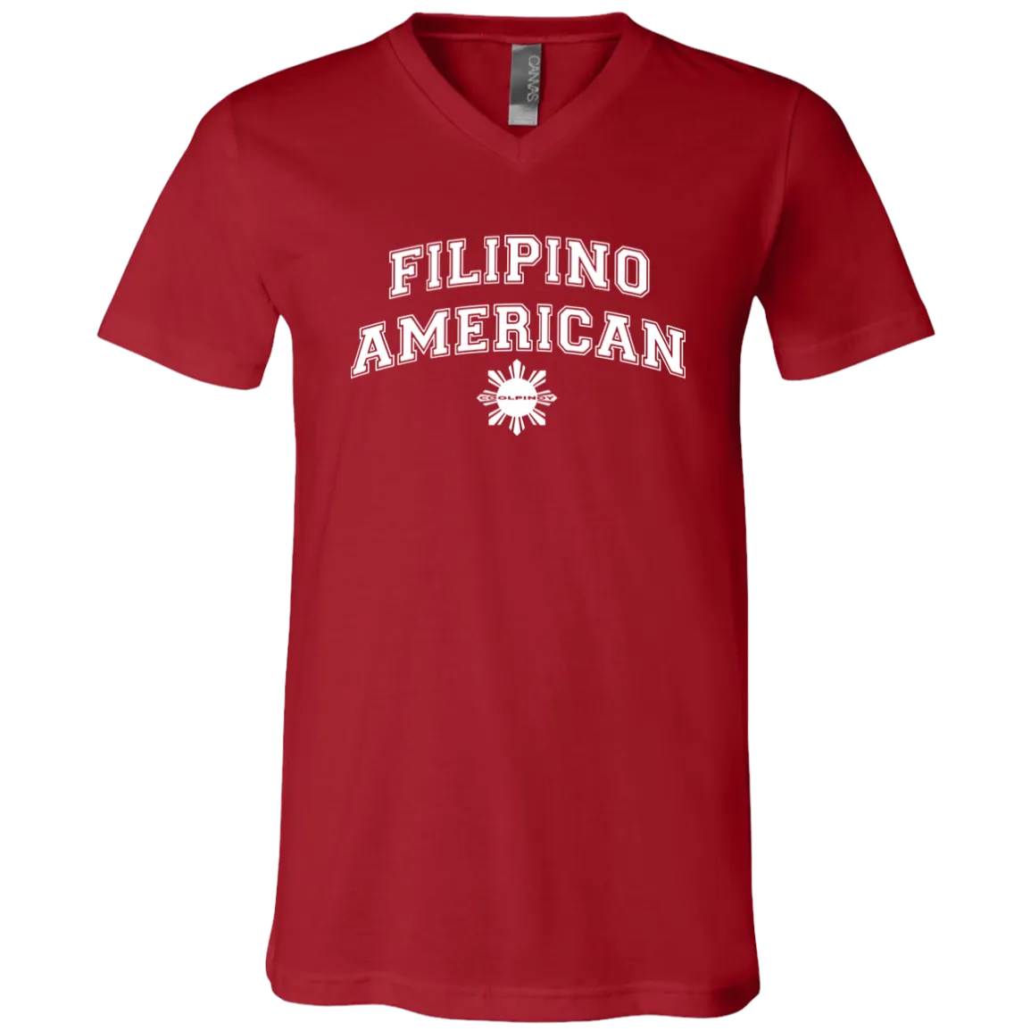 Filipino American University CP Unisex Jersey V-Neck T-Shirt