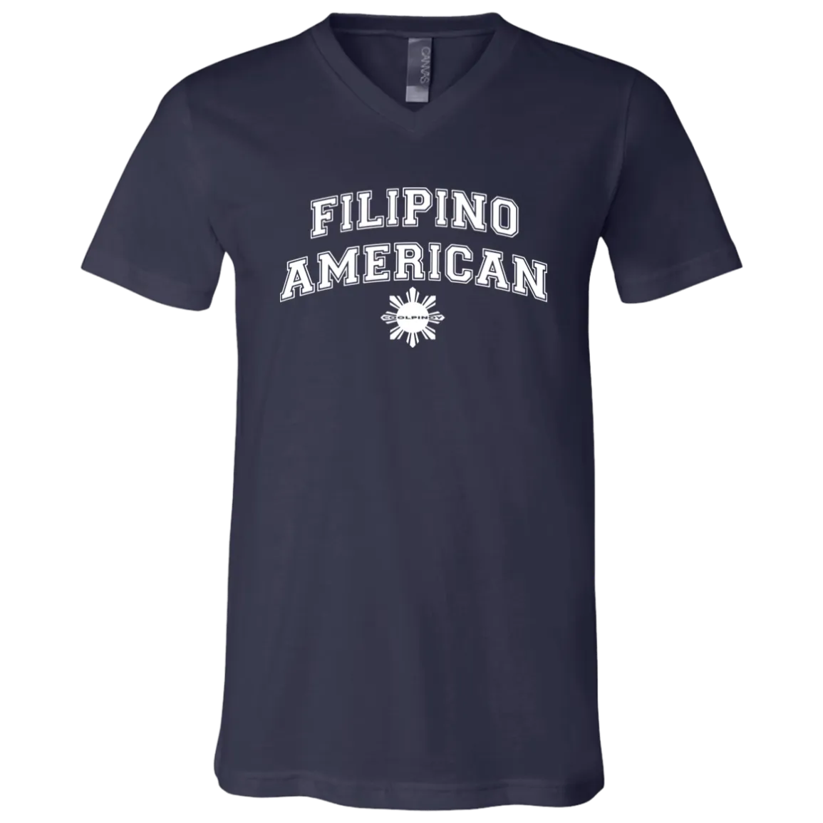 Filipino American University CP Unisex Jersey V-Neck T-Shirt