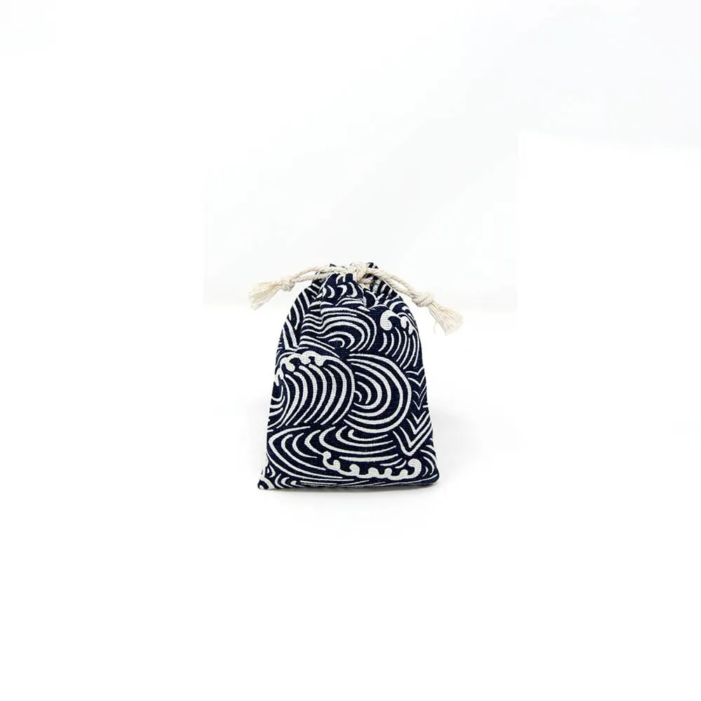 Floral Blue Men's Slim Leather Wallet