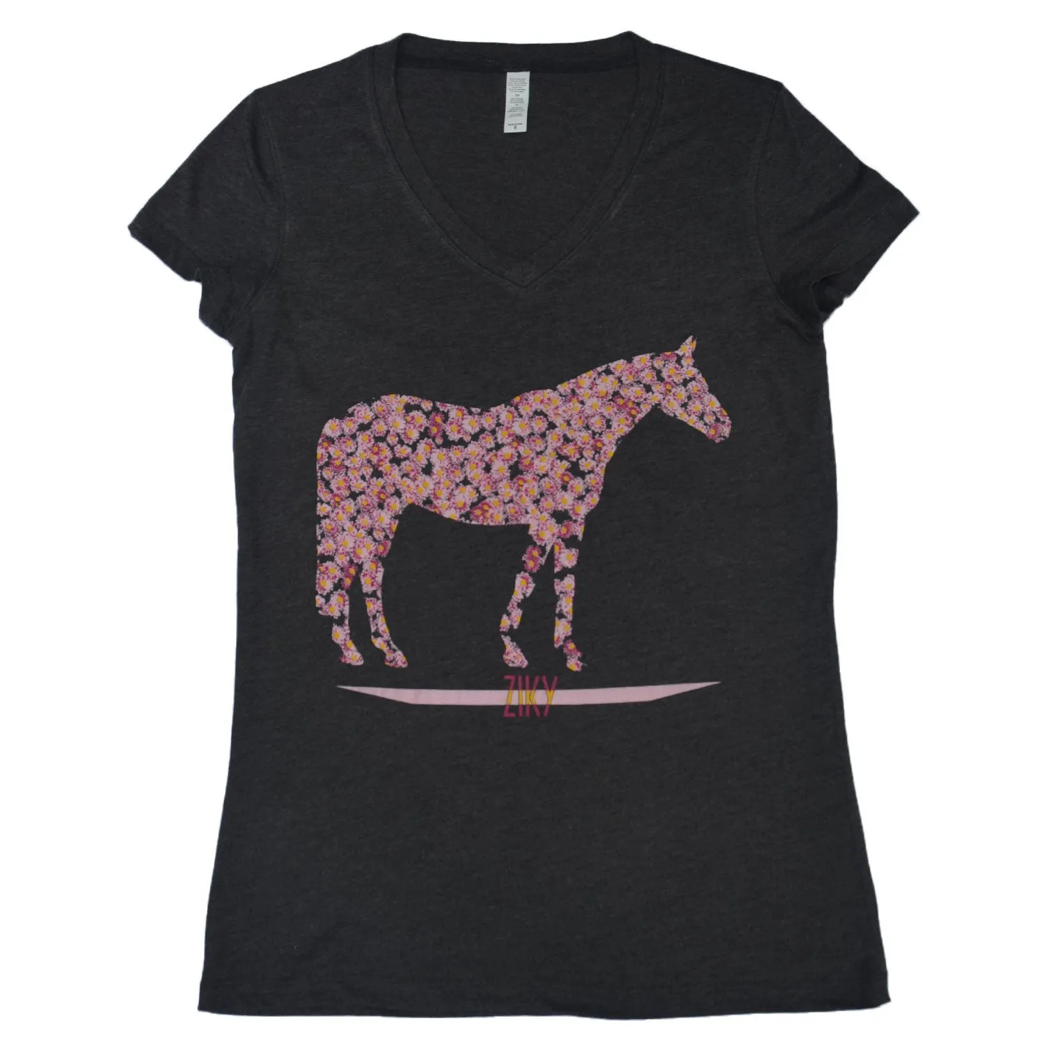 Flower Horse Shirt Teal