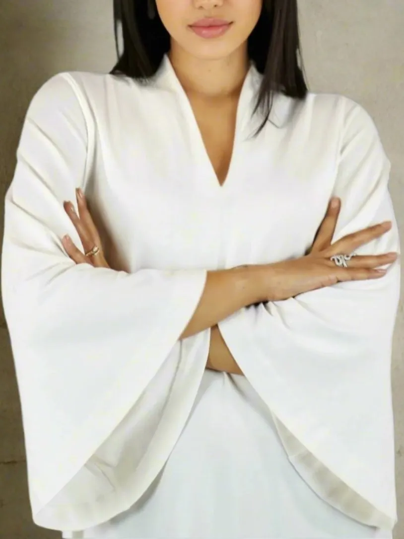 Flutter Sleeve Lightweight Stretch Knit Tunic - The Waverly