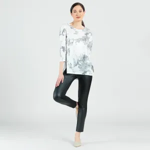 Foil Knit - Parachute Hem Tunic - Abstract Marble - Final Sale!