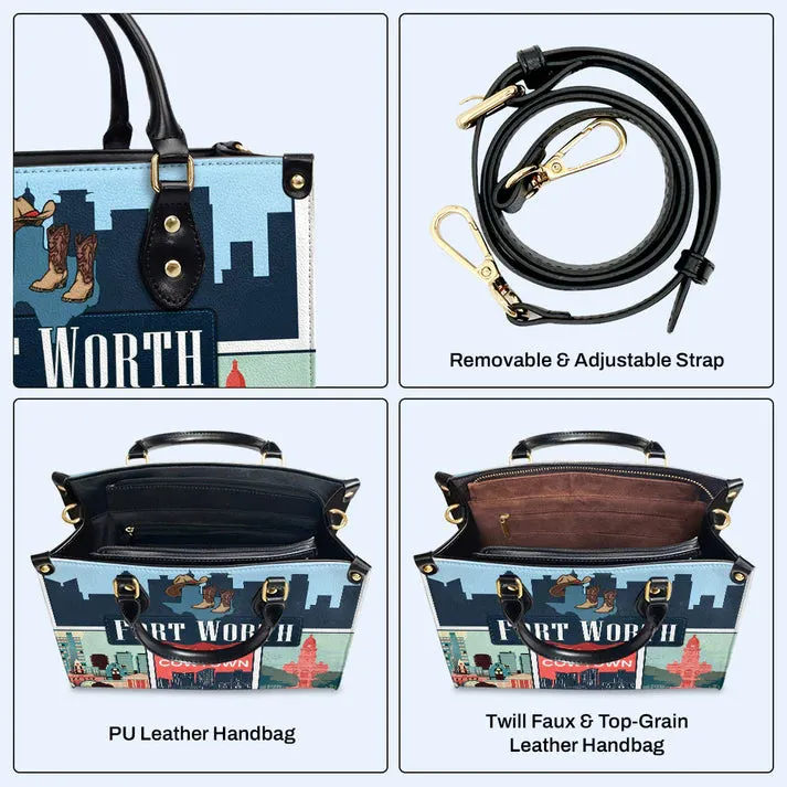 Fort Worth Pride Custom Leather Tote - CHRISTIANARTBAG Cowtown Series - CABLTHB17310324.