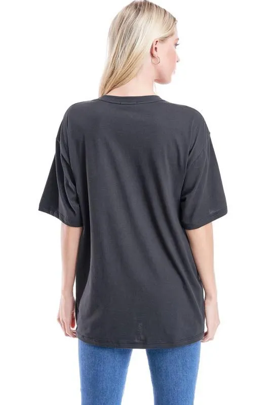 FREE BIRD DISTESSED GRAPHIC TEE