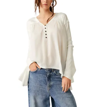 Free People Lyrical Tunic Ivory MD (Women's 8-10)