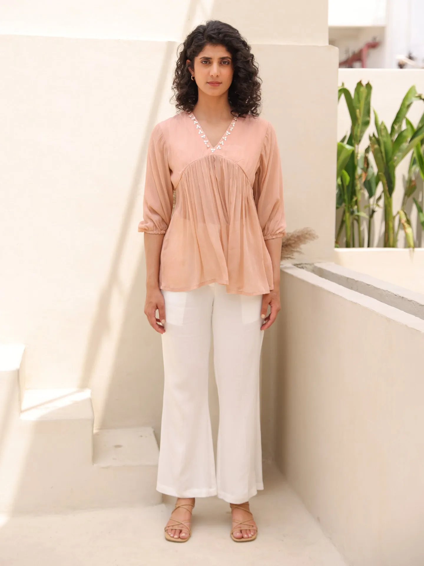 Freya Top - Dusty Rose