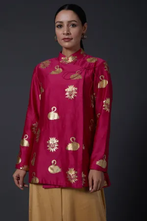 Fuchisa Gold Block Printed Tunic