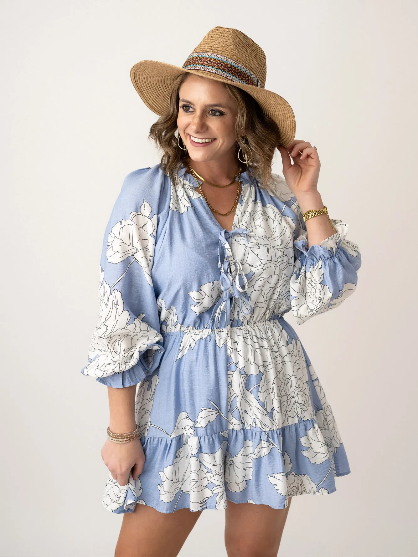 Garden Grace Long Sleeve Romper