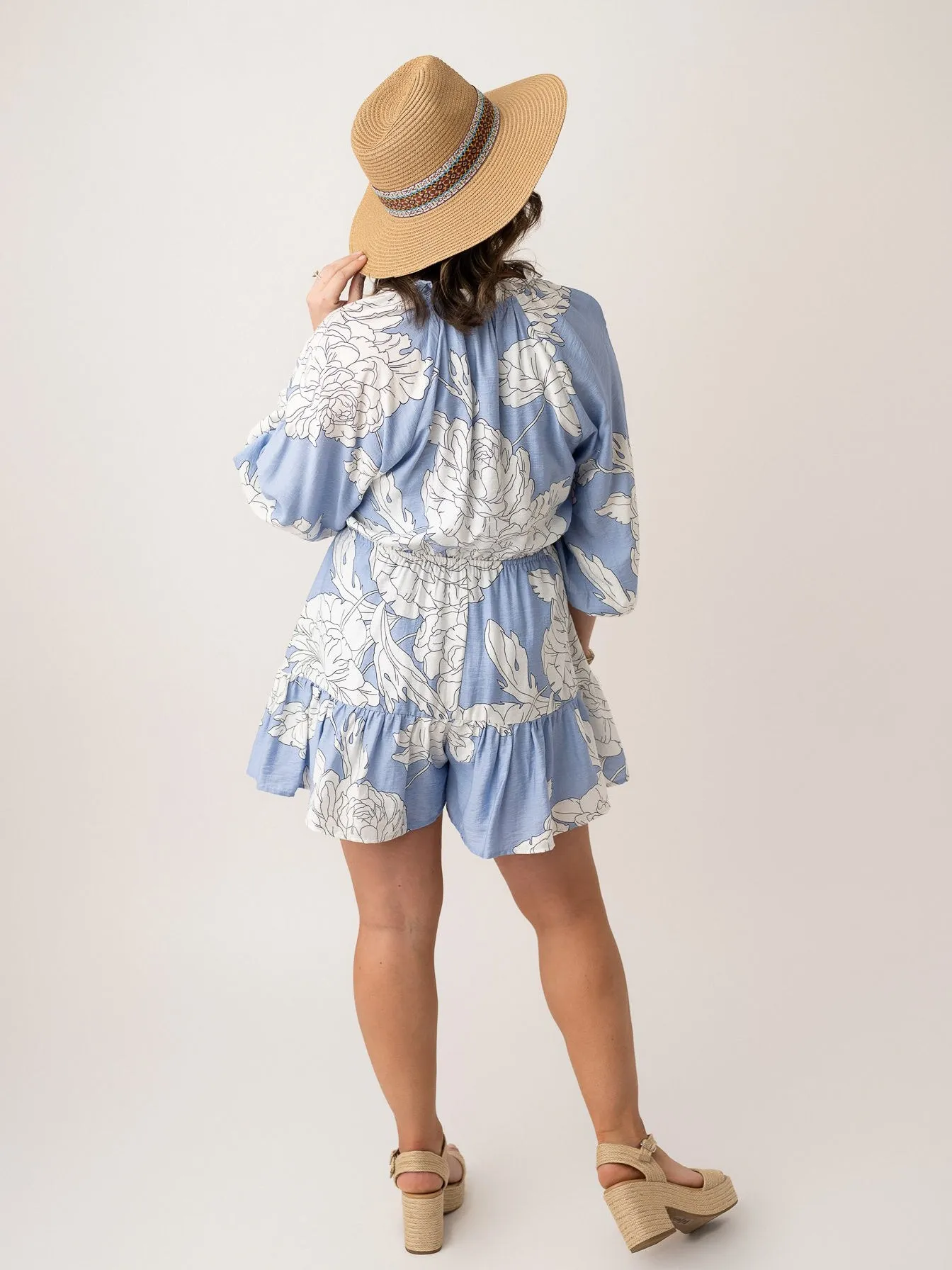 Garden Grace Long Sleeve Romper