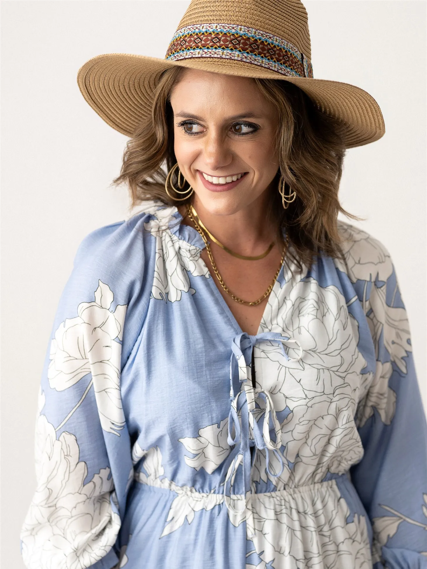 Garden Grace Long Sleeve Romper