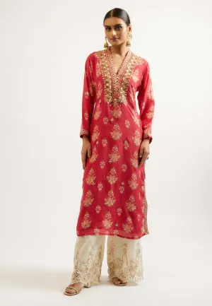 Gargi printed red tunic