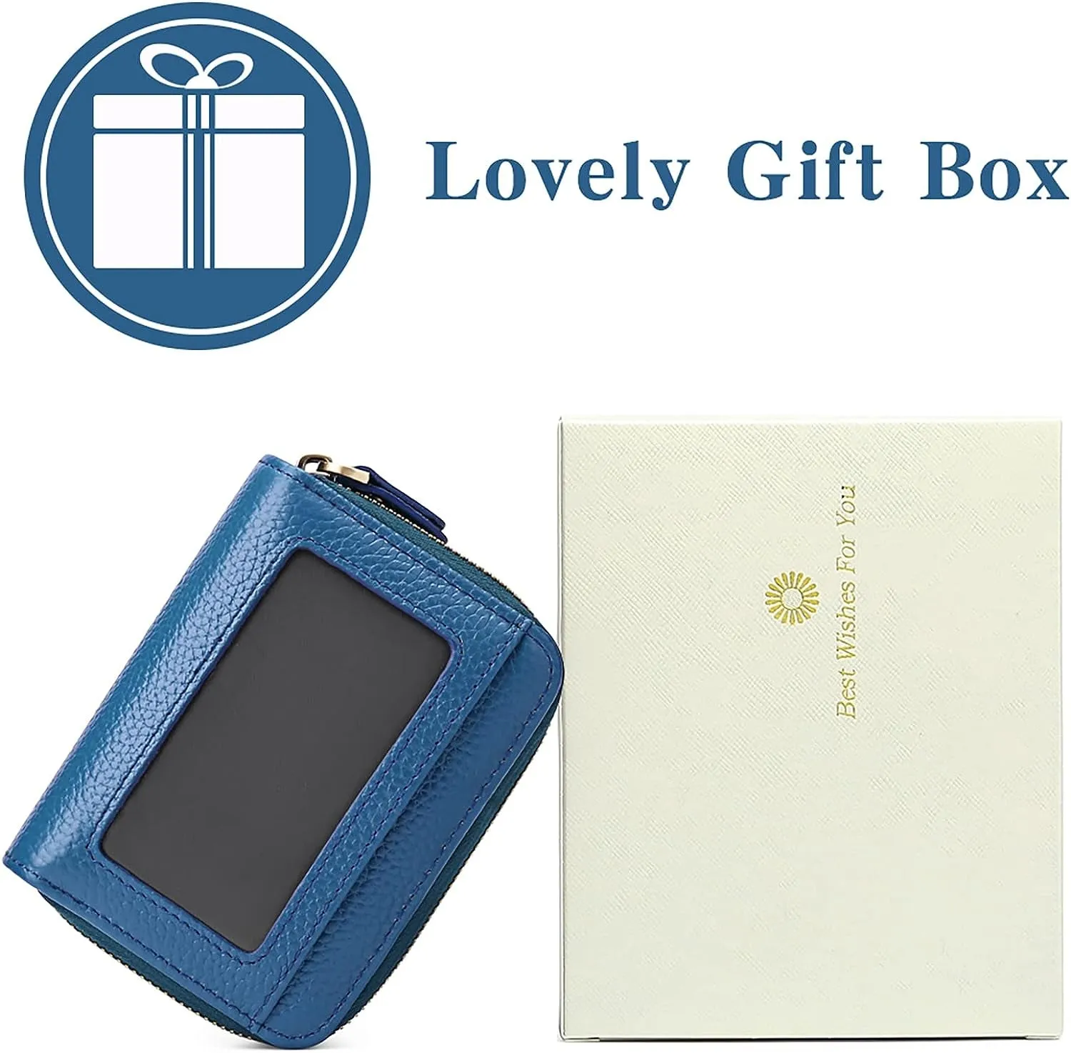 Genuine Leather Accordion Small Wallet for Women