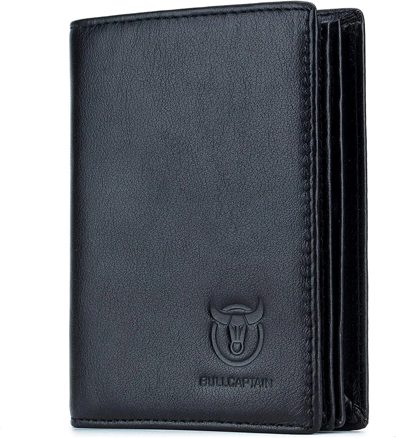 Genuine Leather Bifold Wallet/Credit Card Holder for Men - Black