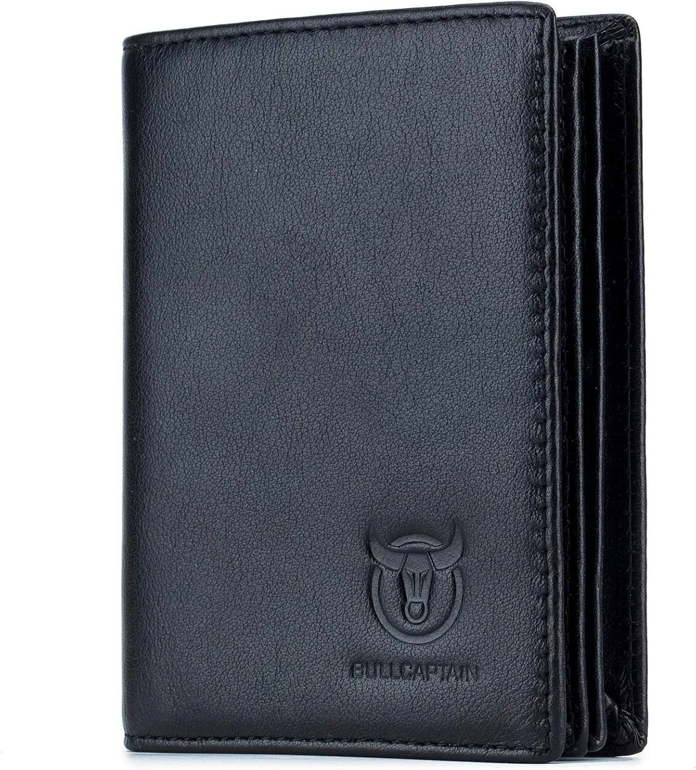 Genuine Leather Bifold Wallet/Credit Card Holder for Men - Black