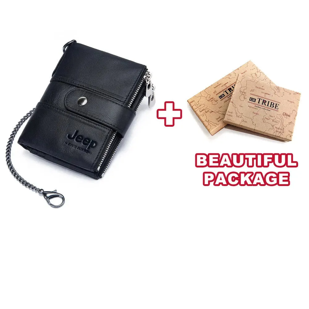 Genuine Leather RFID Crazy Horse Wallet