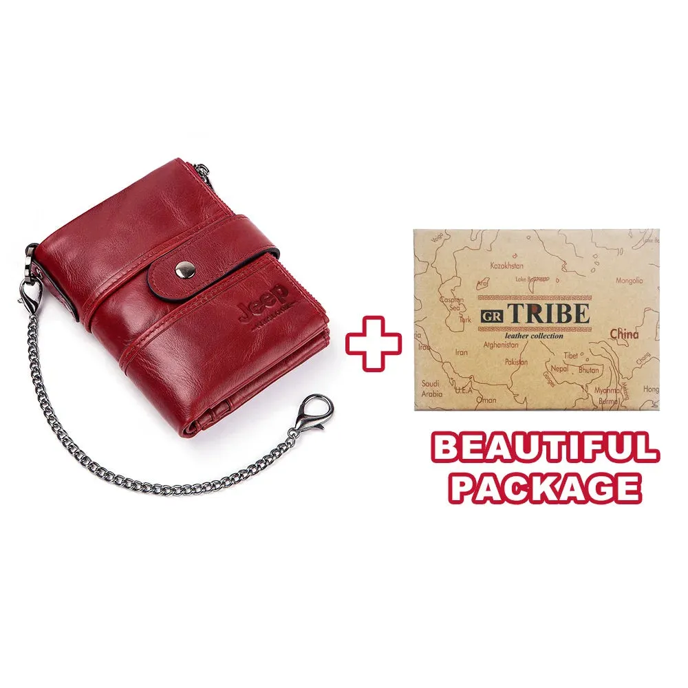 Genuine Leather RFID Crazy Horse Wallet