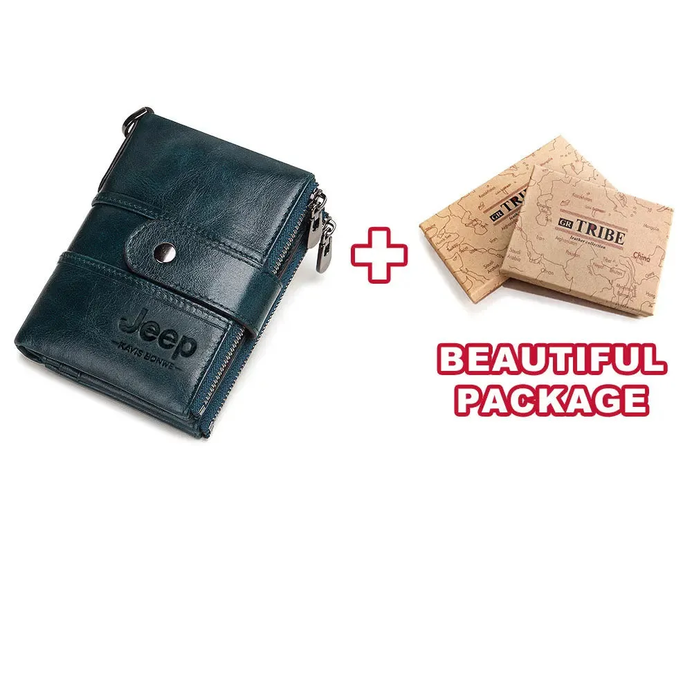 Genuine Leather RFID Crazy Horse Wallet