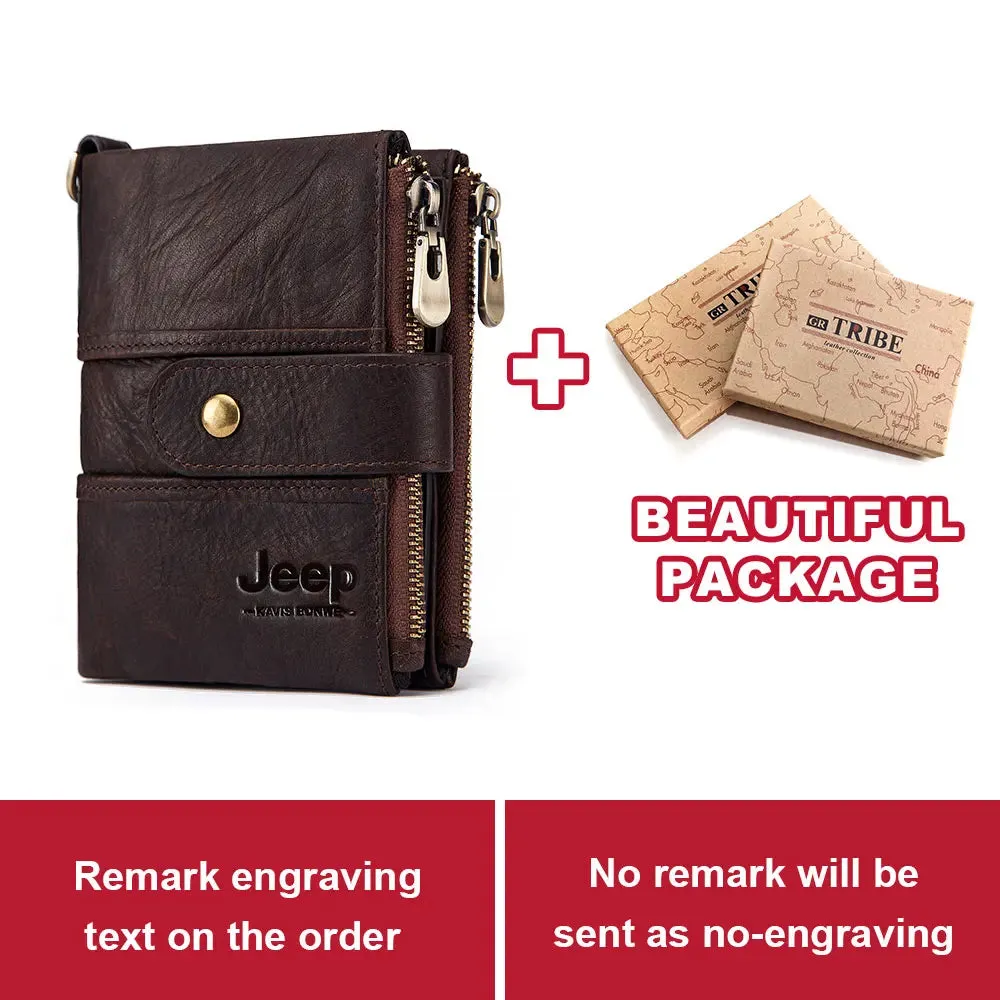 Genuine Leather RFID Crazy Horse Wallet