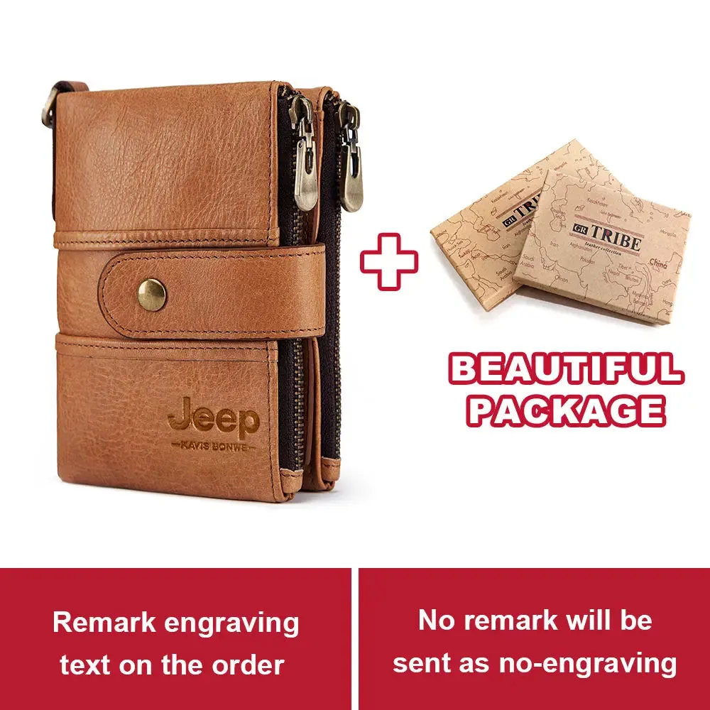 Genuine Leather RFID Crazy Horse Wallet