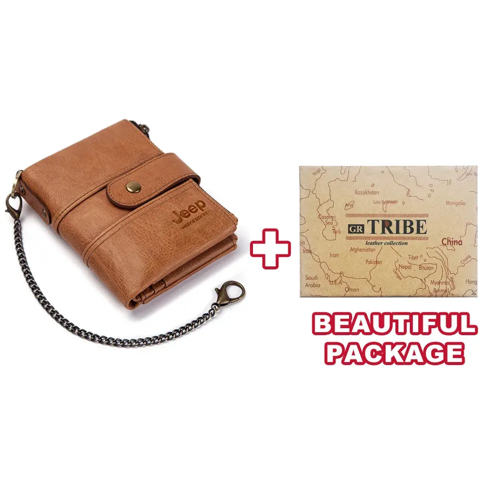 Genuine Leather RFID Crazy Horse Wallet