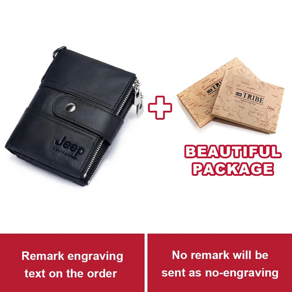 Genuine Leather RFID Crazy Horse Wallet