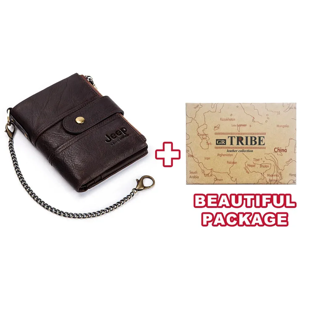 Genuine Leather RFID Crazy Horse Wallet