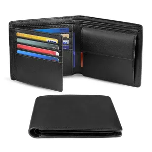 Genuine Leather RFID Trifold Wallet