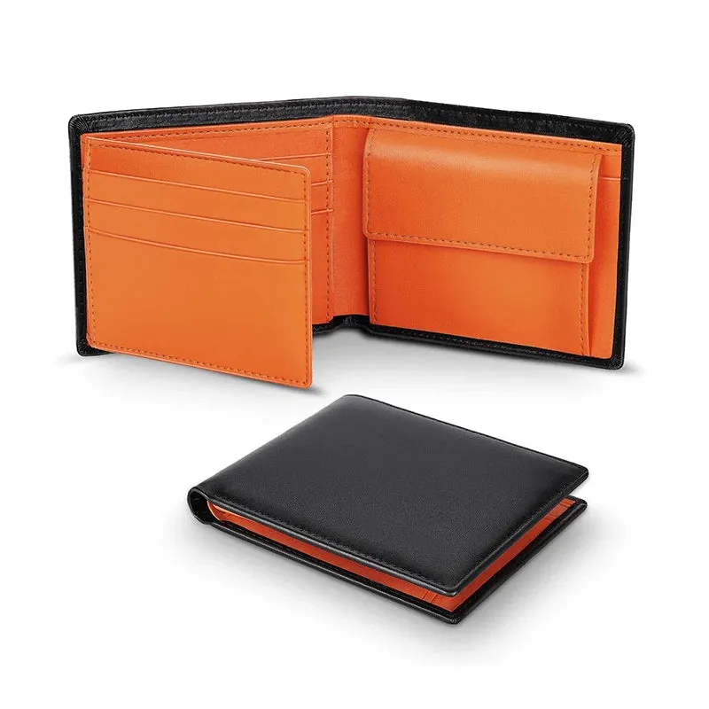 Genuine Leather RFID Trifold Wallet