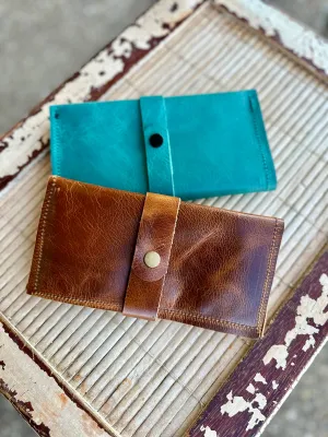 Genuine Leather Wrap Wallet