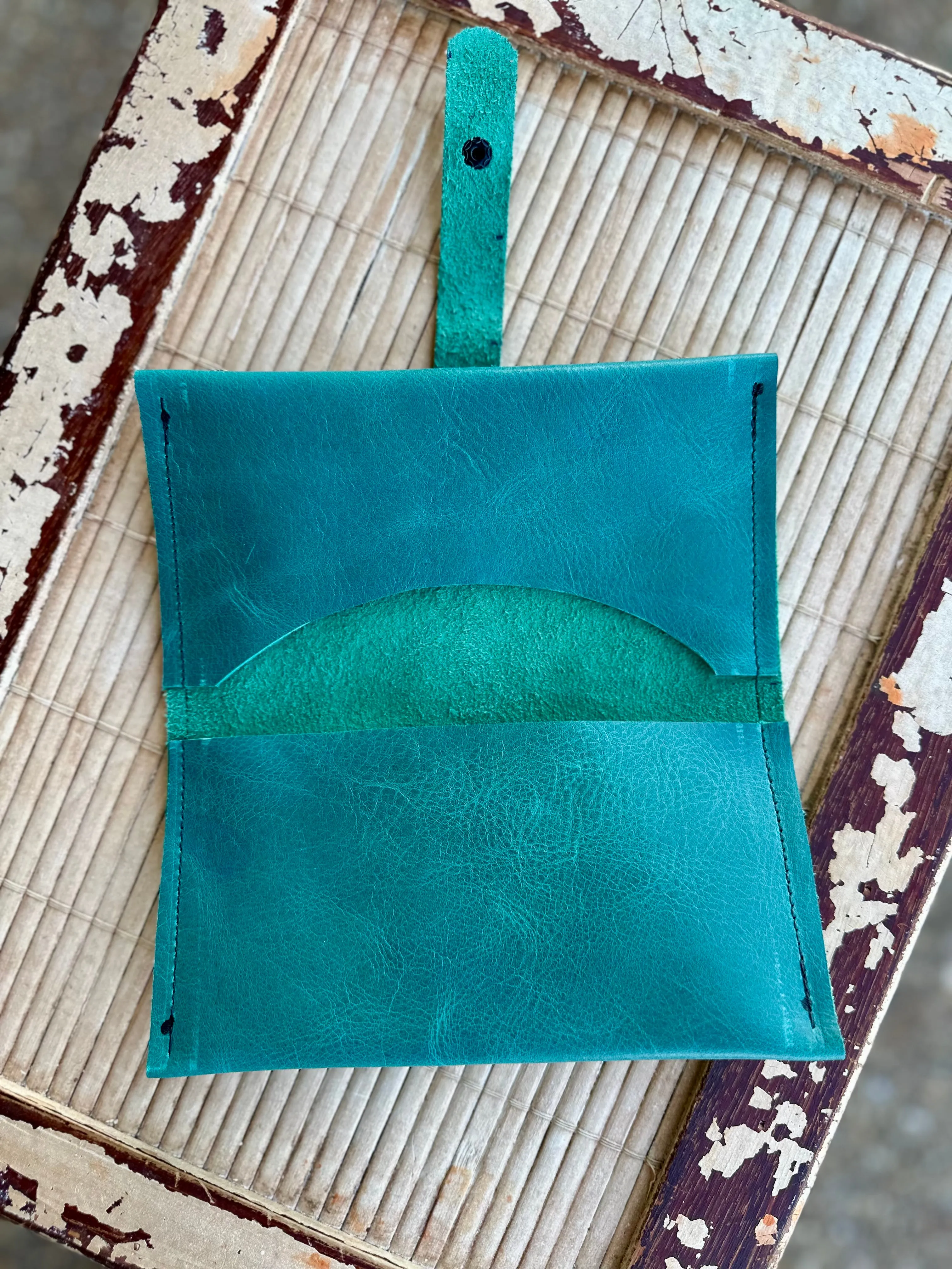 Genuine Leather Wrap Wallet