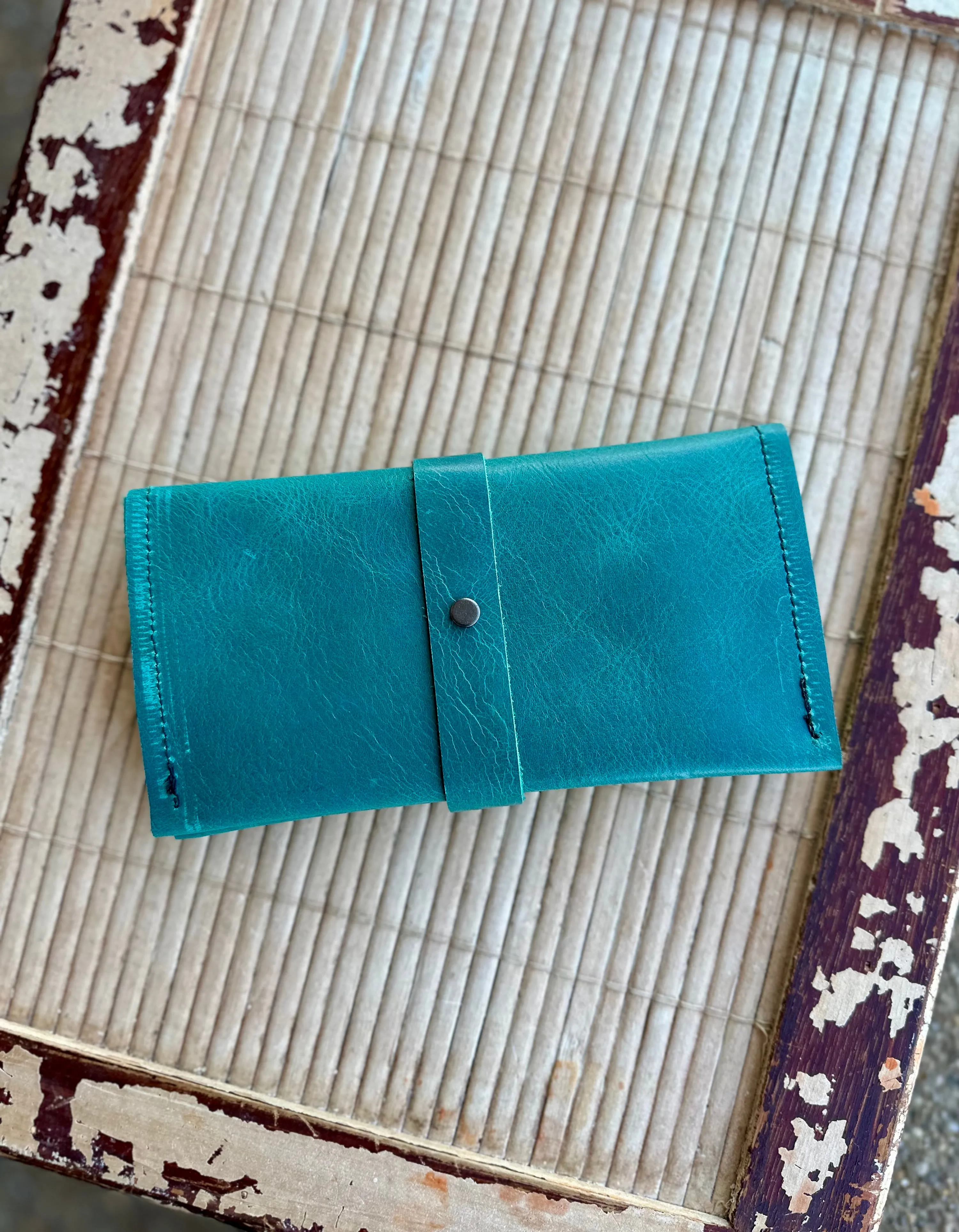 Genuine Leather Wrap Wallet