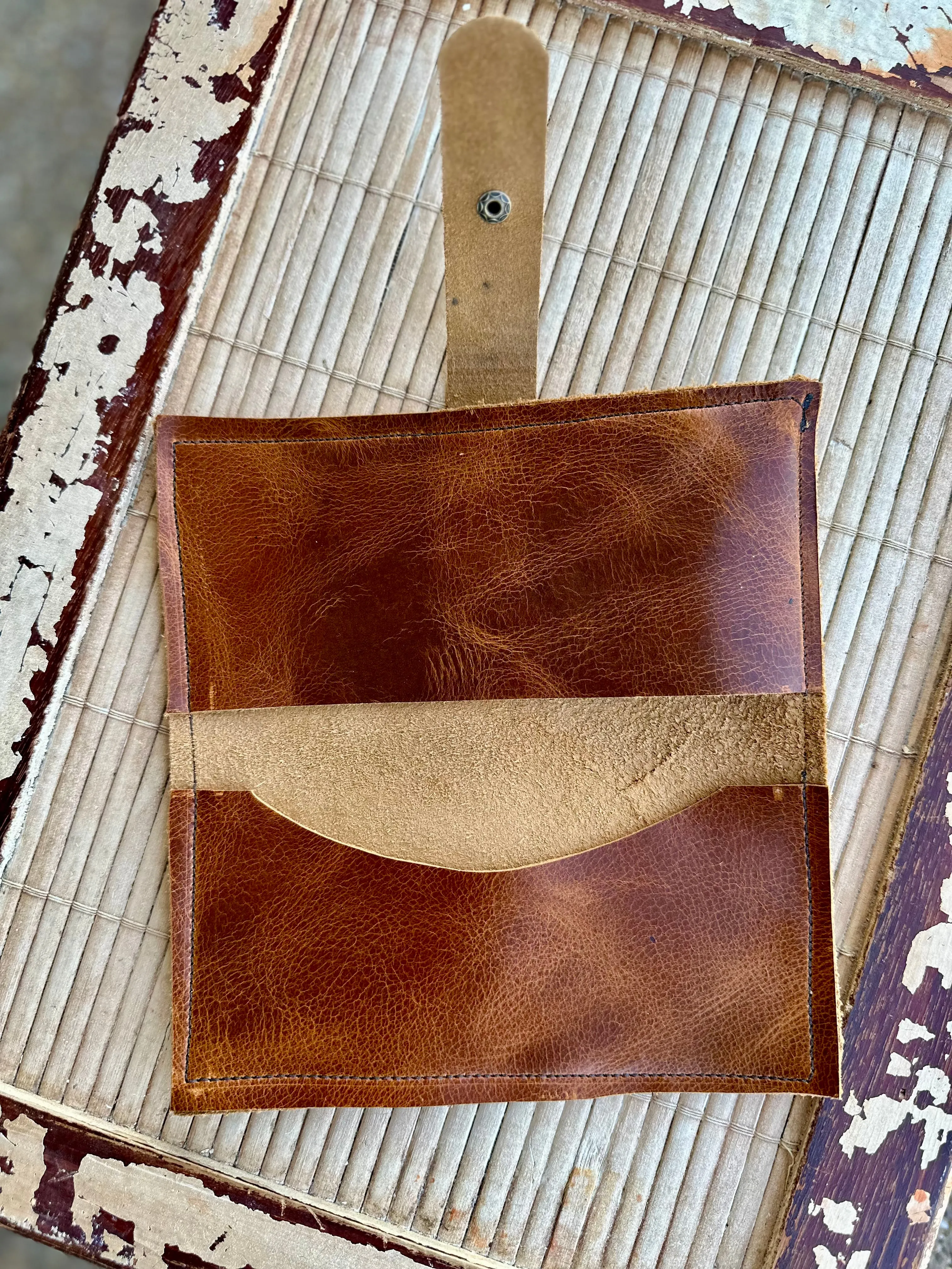 Genuine Leather Wrap Wallet